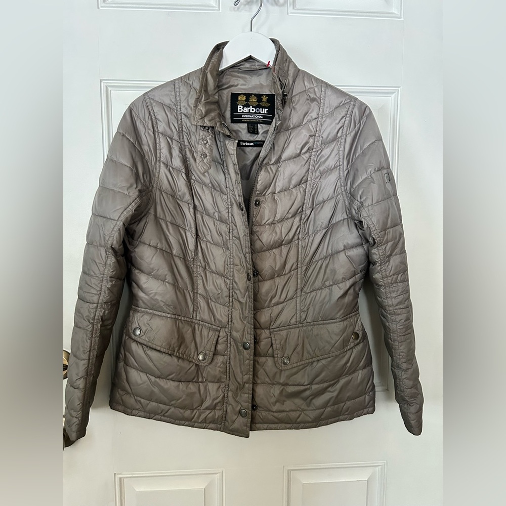 Barbour Women's Quilted Puffer Jacket - Gray